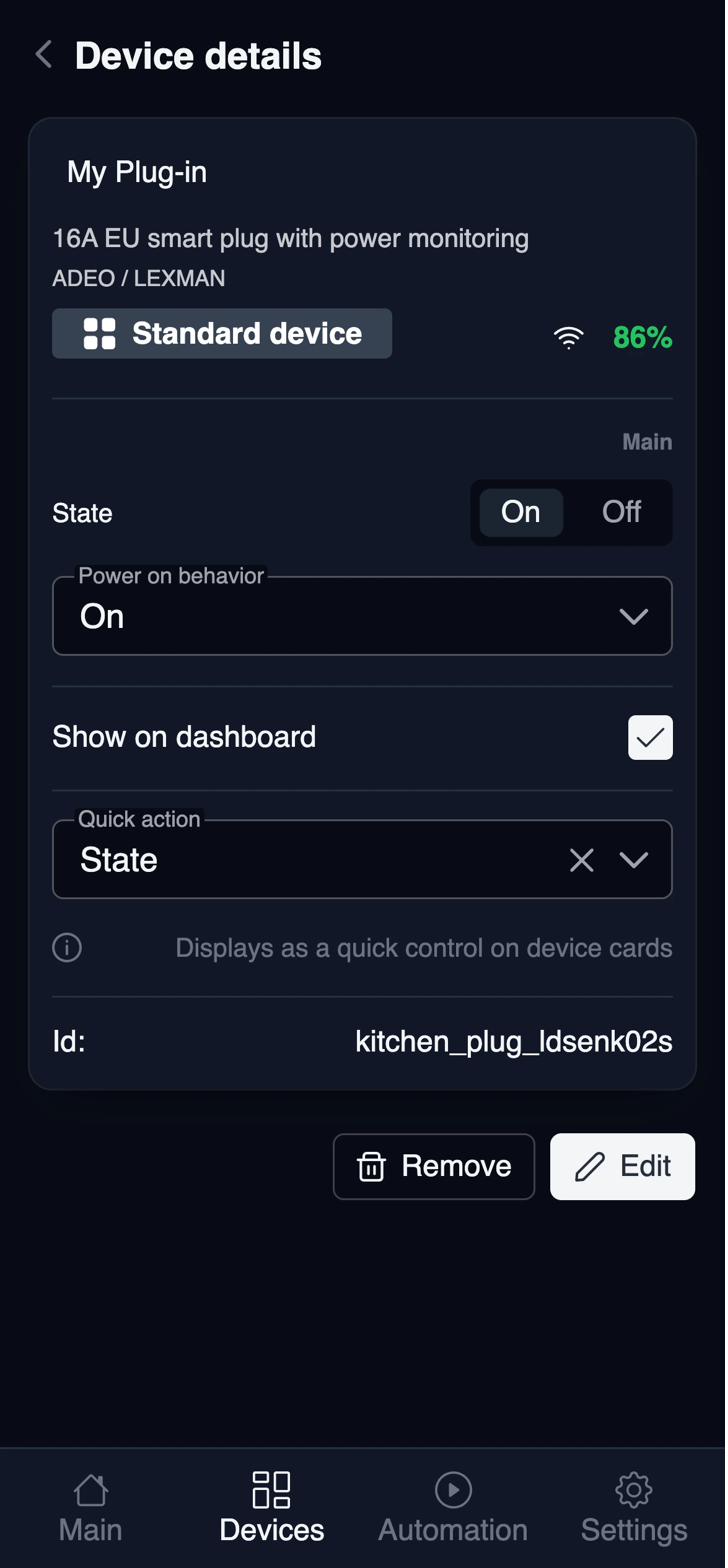 Device details
