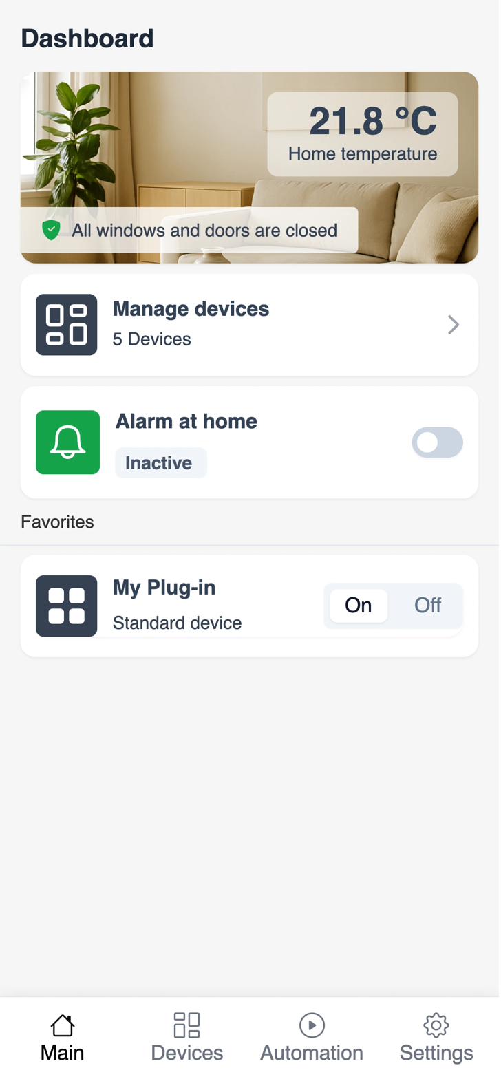 Main screen